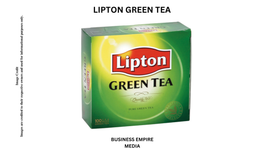 Packaging of Lipton Green Tea featuring the brand’s logo and vibrant design. The image highlights the classic green tea blend, known for its consistent quality and refreshing taste