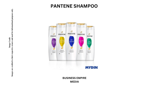 Pantene shampoo bottle showcasing its sleek design and promise of healthy, strong hair with advanced formulas.