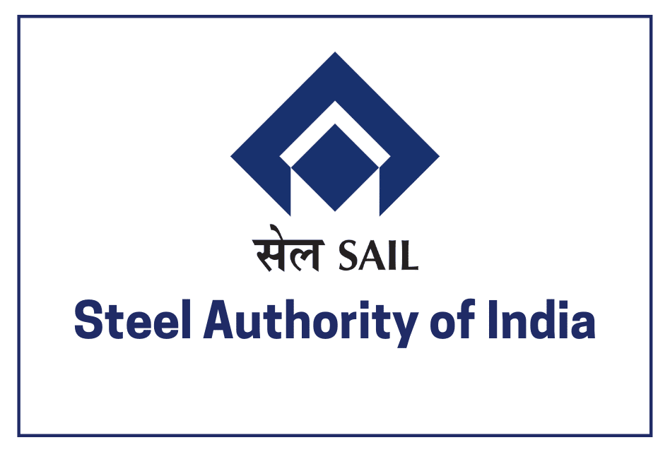 Steel Authority of India Ltd logo - A leading steel manufacturing company in India, known for producing a wide range of steel products including plates, hot and cold rolled sheets, and long products.