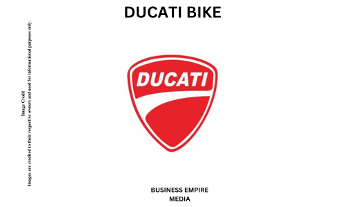 Ducati logo featuring a sleek red shield with the brand name 'Ducati' in white text. The logo reflects the brand's Italian heritage and is associated with high-performance sportbikes and advanced engineering.