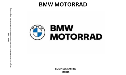 BMW Motorrad logo featuring the BMW roundel with the brand name 'Motorrad' below it in sleek, modern lettering. The logo represents the motorcycle division of the German automaker BMW, known for its precision engineering and high-performance motorcycles.