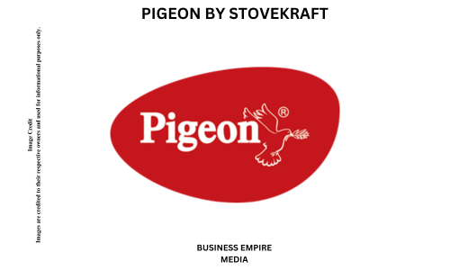 Pigeon by Stovekraft kitchenware products, including non-stick cookware, gas stoves, and pressure cookers, highlighting their practical design and affordability. The image features various kitchen tools designed to enhance cooking efficiency.